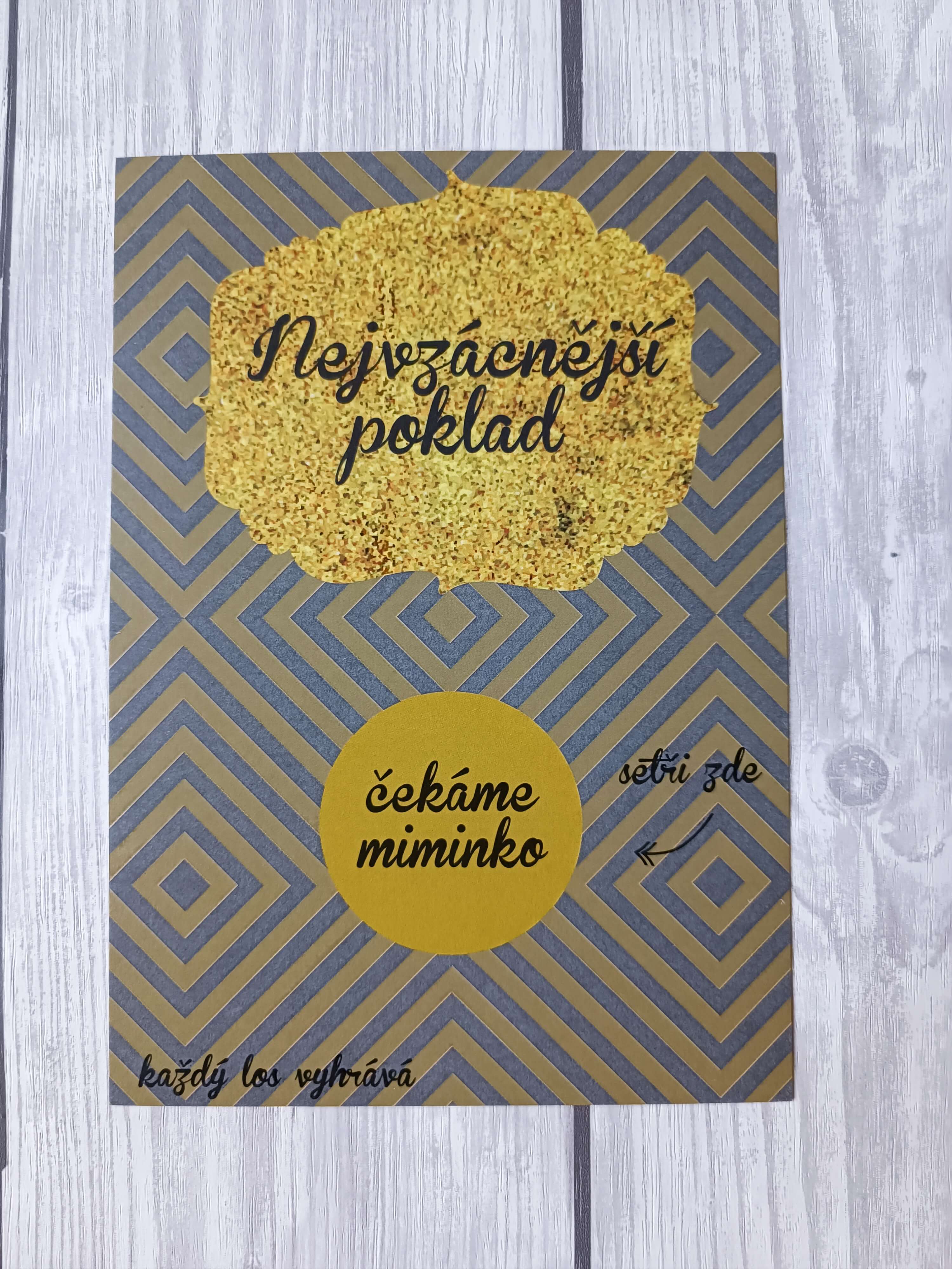 Stírací los Nejvzácnější poklad - Čekáme miminko