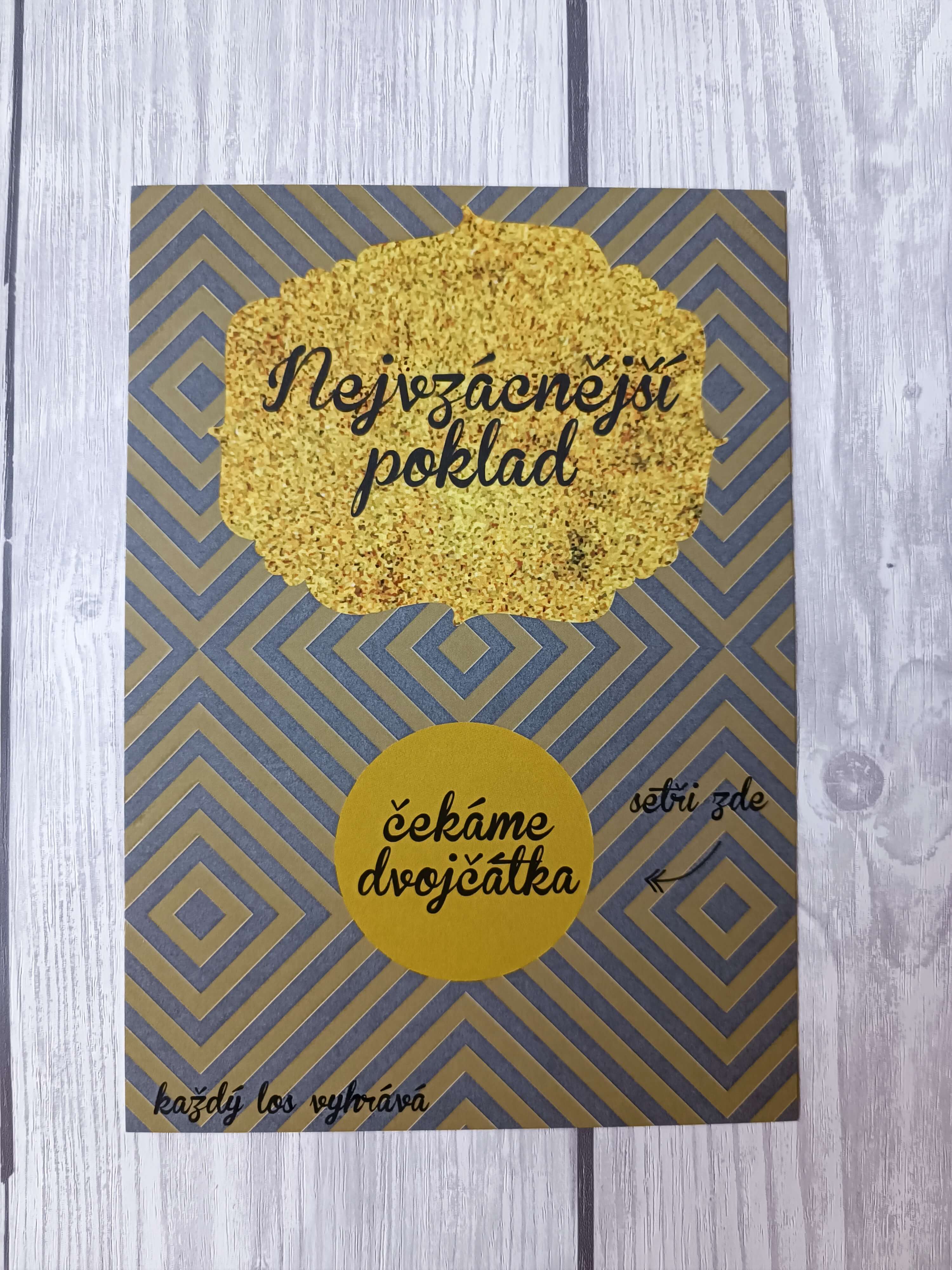 Stírací los Nejvzácnější poklad - Čekáme dvojčátka