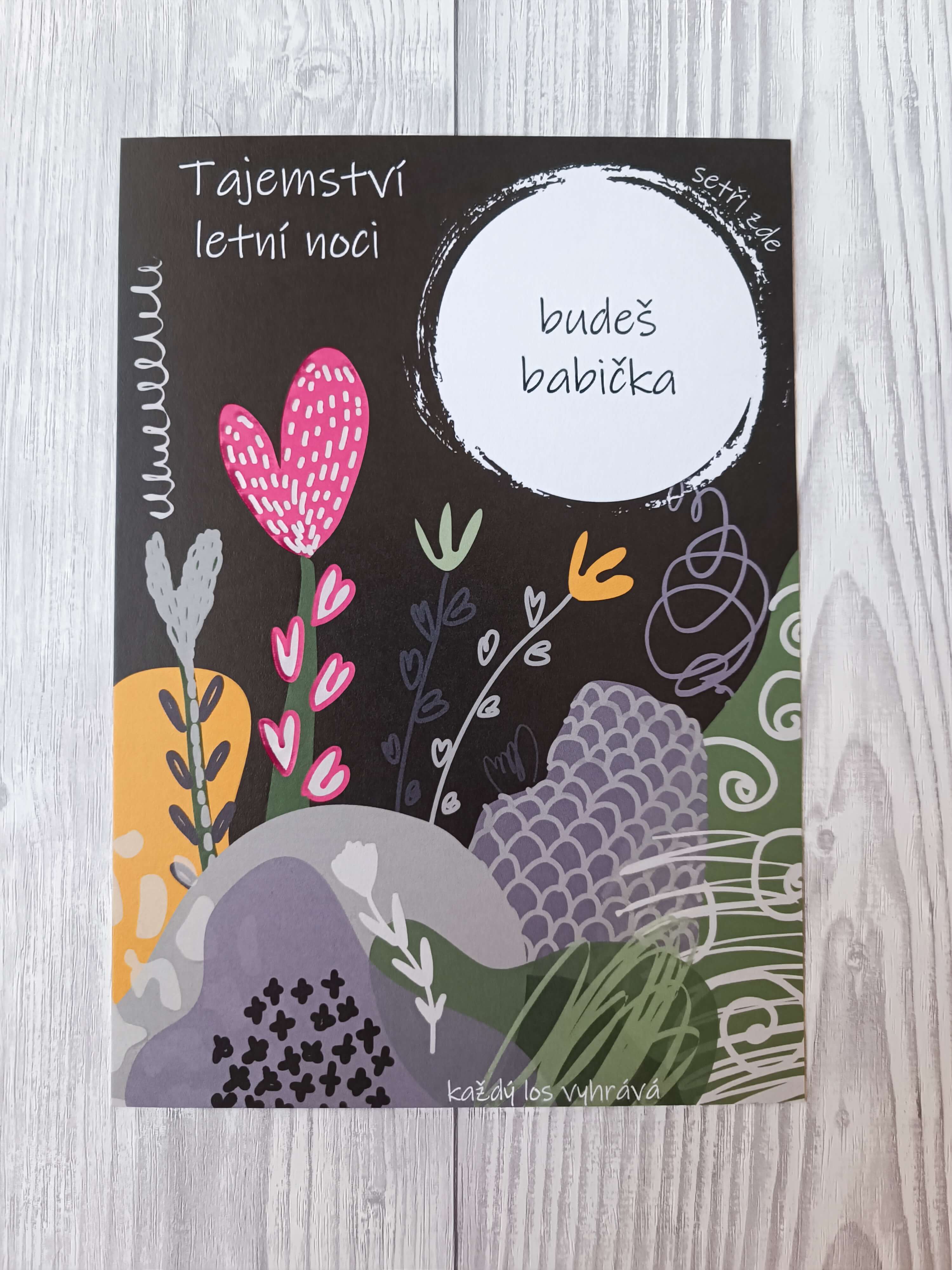 Stírací los Tajemství letní noci - Budeš babička