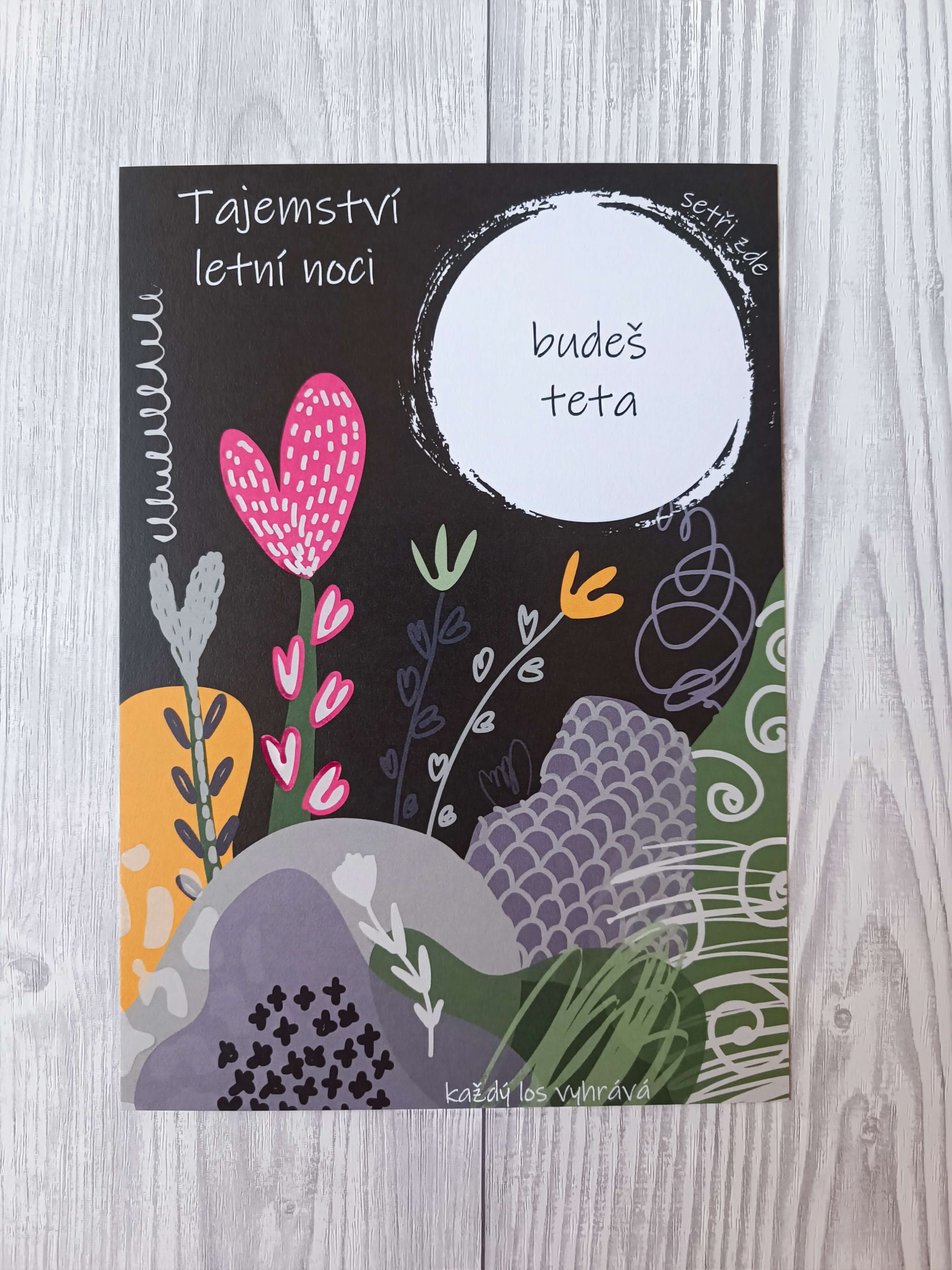 Stírací los Tajemství letní noci - Budeš teta