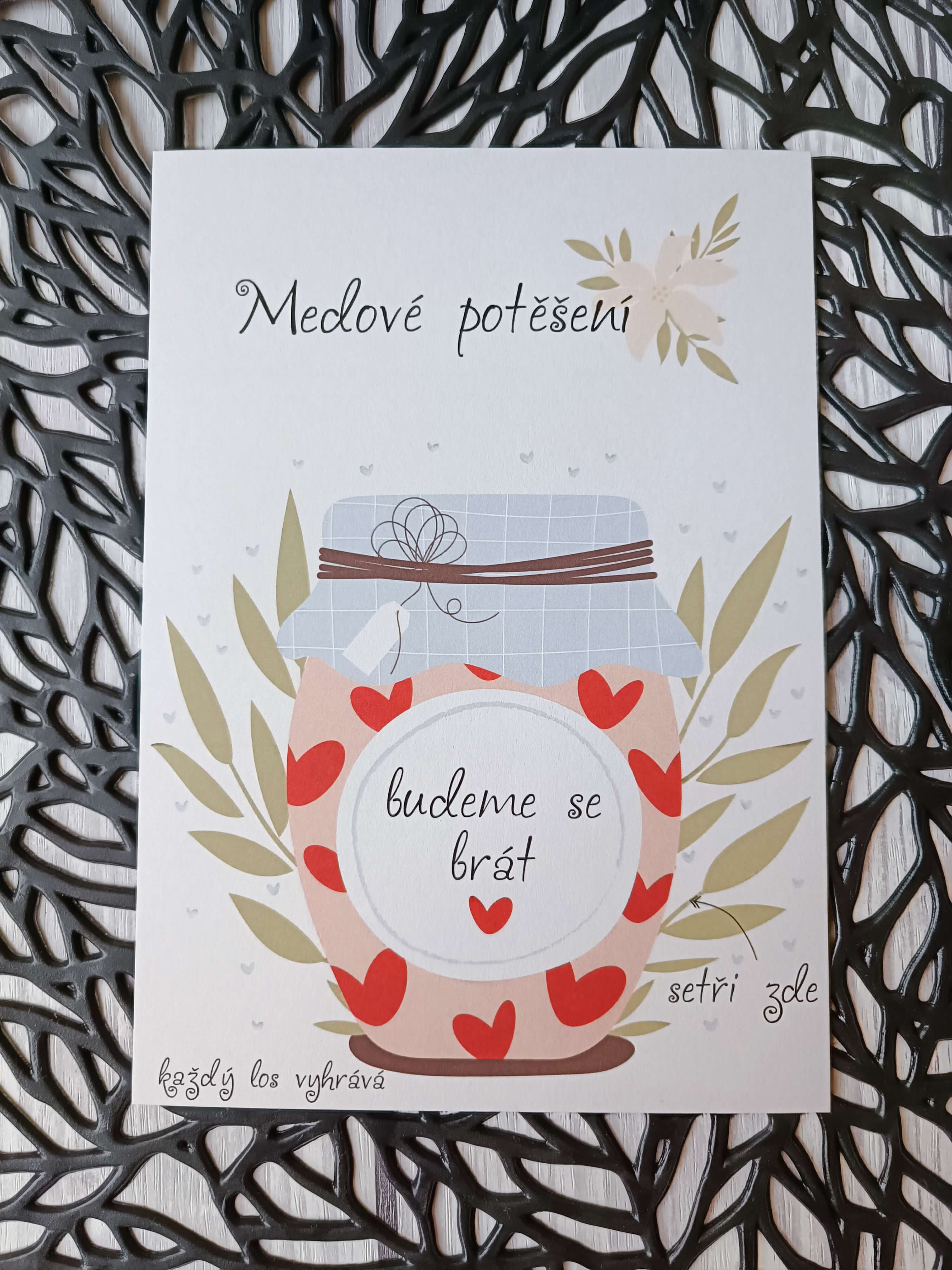 Stírací los Medové potěšení - Budeme se brát
